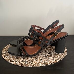 *New* Vionic Black Strappy Block Heel Sandals, size 9.5.